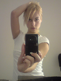 Blonde teen does some nude self shot pics