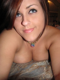 Busty teen roxy shows off in self shot pics